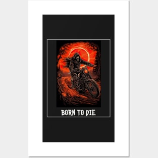 Born to die | Grim Reaper | Biker Posters and Art